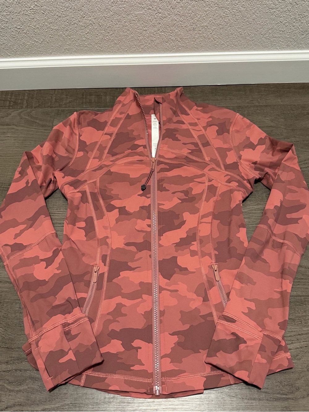 Lululemon Define Jacket Heritage Camouflage Nulux Rose Pink - Size 8